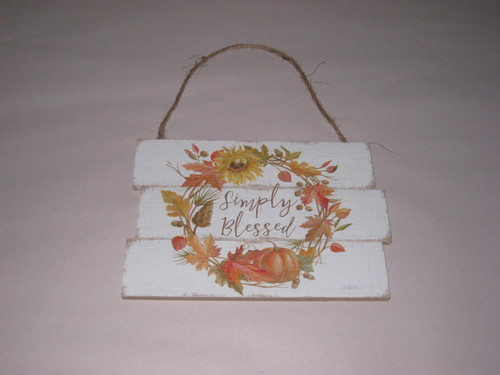 Harvest Home - Hanging Signs - Simply Blessed