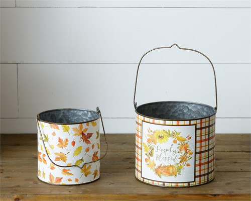 Harvest Home Tins With Handles