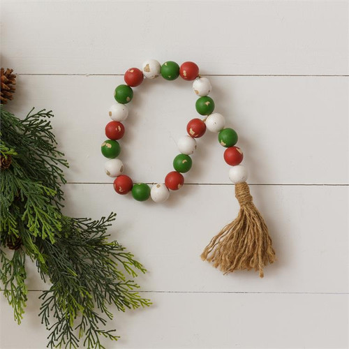 Distressed Christmas Farmhouse Beads