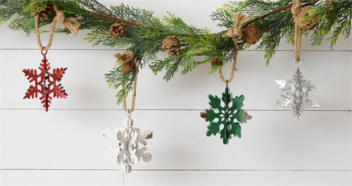 Metal Snowflakes Ornaments