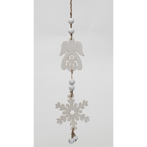 Angel and Snowflake Dangle