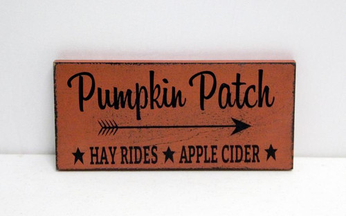 Pumpkin Patch Wood Sign