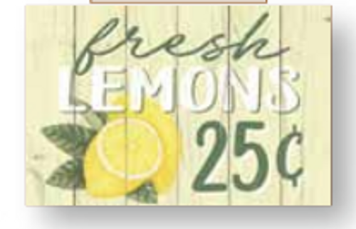 Fresh Lemons  Block 