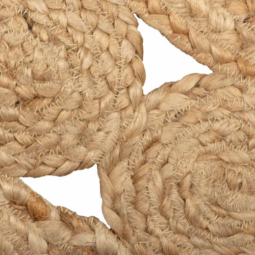 VHC Brands Celeste oval braided area rug, natural, 72" x 108", close up.