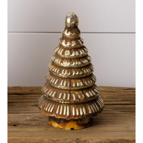Rust Finish Mercury Glass Tree