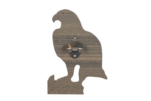 Sea Quest Rustic Collection Poly Bottle Opener - eagle design in coastal gray.
