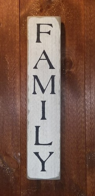 Family Primitive Wooden Sign