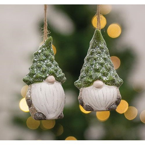 Evergreen Tree Hat Gnome Ornaments