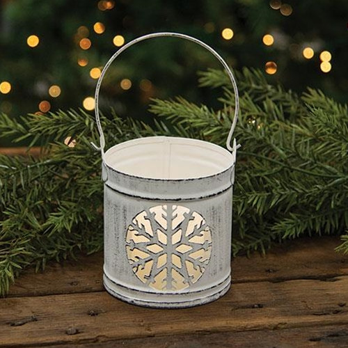  Metal Snowflake Votive Lantern