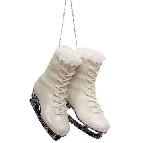 Skates With Fur Top Ornament