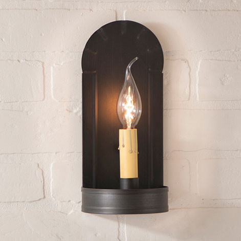 Irvin's Fireplace Sconce Finished In Kettle Black