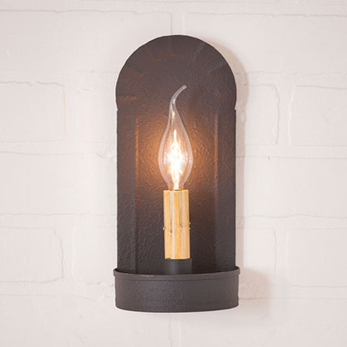 Irvin's Fireplace Sconce Finished In Textured Black
