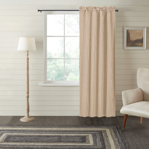 VHC Brands - Sawyer Mill Blue Ticking Stripe Blackout Panel 84x40