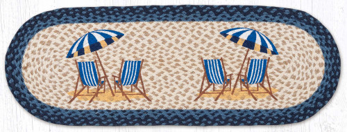 OP-362 Navy Beach Chair Table Runner