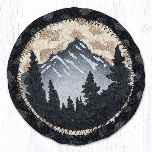 Alpine Mountain Braided Coaster