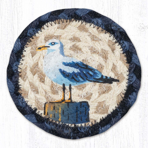 Morning Seagull Braided Coaster