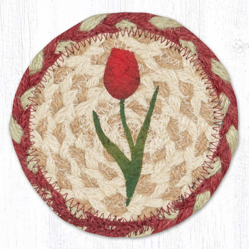 Tulips Braided Coaster