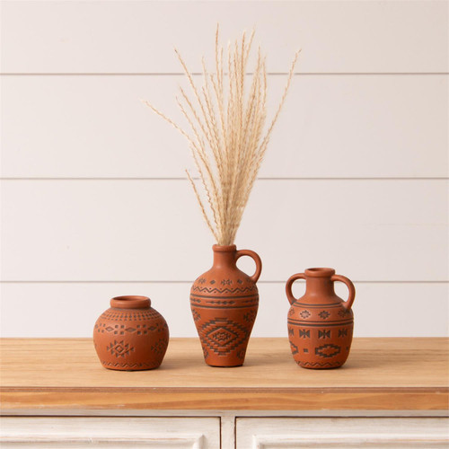 Southwestern Inspired Textured Bud Vases