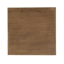 Red White and Blessed Distressed Barnwood Sign Back