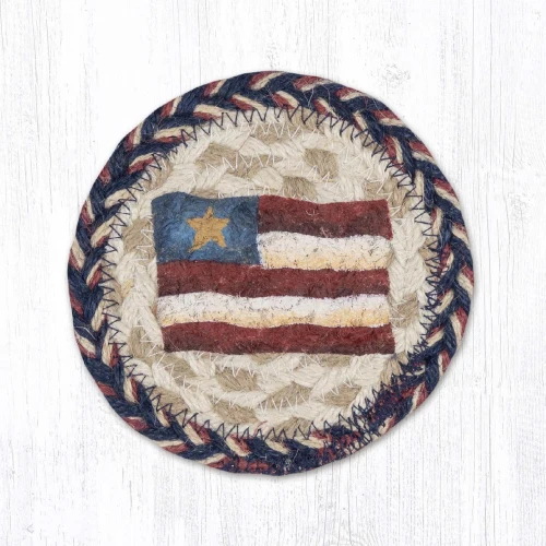 Primitive Star Flag Braided Coaster