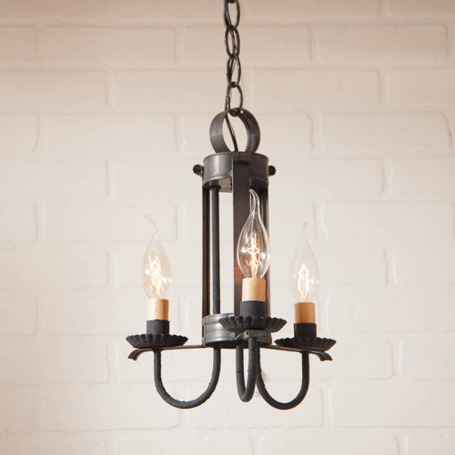 Irvin's Tinware Amherst Hanging Light - Small, Finished In Kettle Black