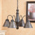 Irvin's Crestwood Wooden Chandelier In Americana Black