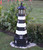Amish Made Wood Garden Lighthouse - Cape Canaveral - Shown In 4 Foot Model With Base and Standard Electric Lighting