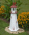 Amish Made Wood Garden Lighthouse - Marblehead - Shown In 4 Foot Model With Standard Electric Lighting