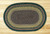 Earth Rugs™ oval braided jute rug in pictured in: Brown/Black/Charcoal - C-99