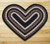 Earth Rugsâ„¢ heart braided jute rug in pictured in: Mocha/Frappuccino - C-313
