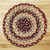 Earth Rugsâ„¢ round braided jute rug in pictured in: Burgundy/Gray/Cream - C-357