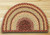 Earth Rugsâ„¢ Slice Braided Jute Rug Pictured In: Burgundy, Gray, & Cream