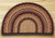 Earth Rugsâ„¢ Slice Braided Jute Rug Pictured In: Black Cherry, Chocolate, & Cream