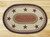 Earth Rugs Oval Patch Rug - Barn Stars - OP-019