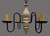 Katie's Abigail Primitive Wooden Chandelier 