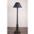 Irvin's Brinton House Floor Lamp In Americana Black Over Red, Shown WIth Optional 17" Flared Shade