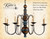 Katie's Hamilton Primitive Wooden Chandelier 