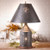 Irvin's Tinware Tinner's Revere Lamp With Chisel Shade Finished In Smokey Black