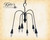 Beacon Falls 6 Arm Chandelier Finished In Aged Black, Handcrafted In The USA by Katie's Handcrafted Lighting