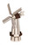 Amish Crafted Poly Windmill Medium Finished In Primary Color: Ivory, Accent/Trim Color: Brown