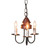 Irvin's Tinware Bellview Light Fixture Finished In Rustic Red