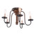 Irvin's Berkshire Ceiling Light In Rustic Brown