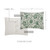 Dorset Green Floral Standard Sham 21x27