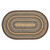 VHC Brands Espresso o top view.val jute braided rug, 60" x 96", top view.