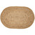 VHC Brands Celeste oval braided area rug, natural, 72" x 108", top view.