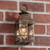 Small Barn Outdoor Wall Light in Solid Weathered  Brass 