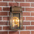 Irvin's Tinware Town Lattice Outdoor Wall Light in Solid Weathered Brass - 2 Light