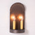 Irvin's Tinware 2-Light Colonial Electric Tin Sconce in Kettle Black