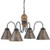 Irvin's Cambridge Wooden Chandelier In Americana Pearwood