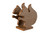 Sea Quest Rustic Collection indoor outdoor, poly napkin holder - squirrel in mahogany.